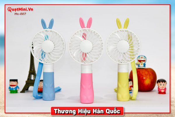 Quạt Cầm Tay Mini Tai Thỏ ???????? Hàn Quốc ????????