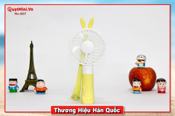 Quạt Cầm Tay Mini Tai Thỏ ???????? Hàn Quốc ????????